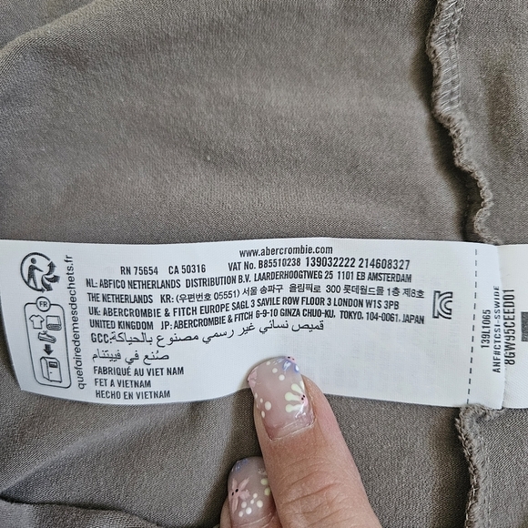 Abercrombie And Fitch Soft A+F Essentials Baby Tee S - Picture 4 of 10